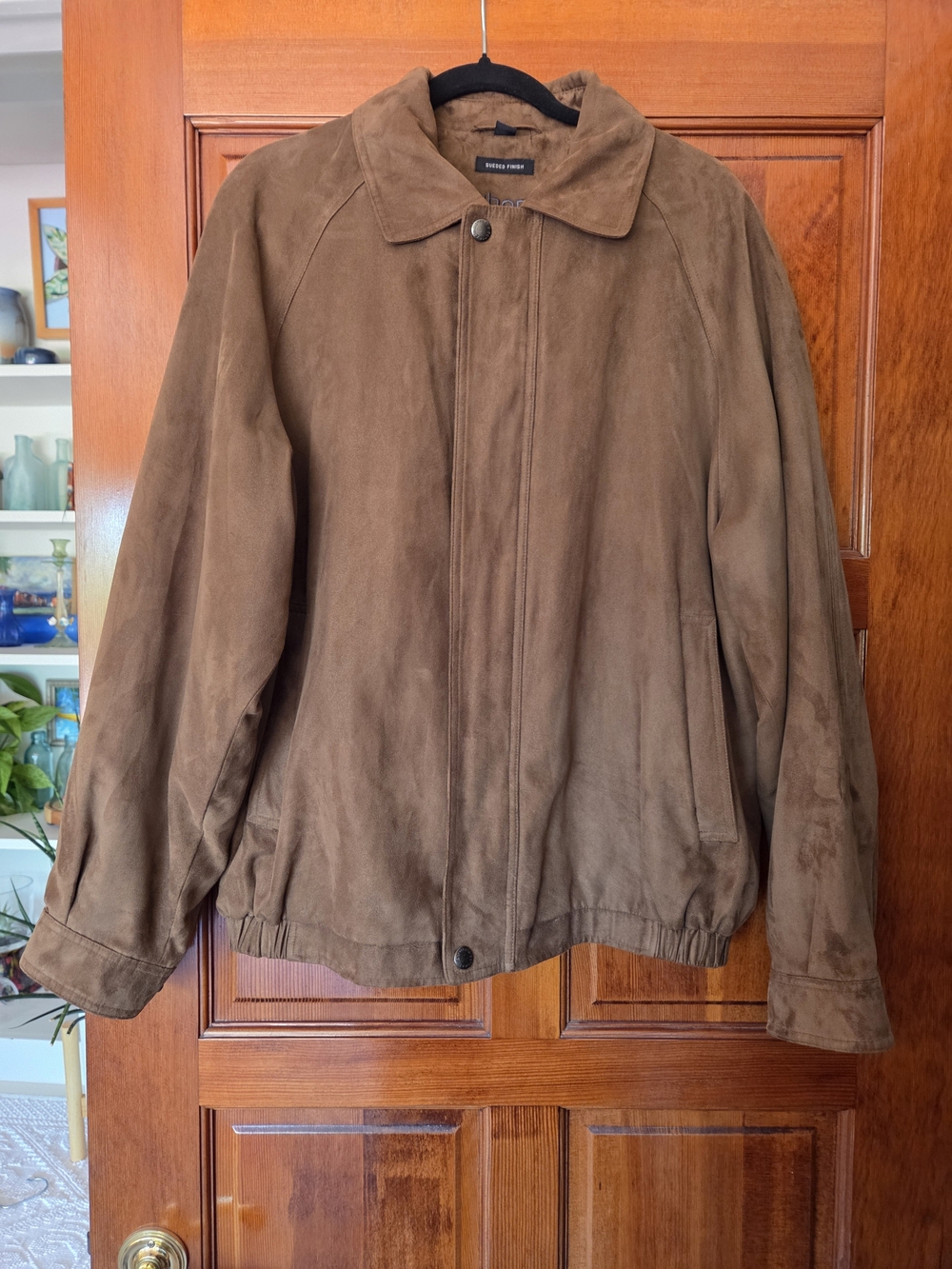 Men’s Claiborne Sueded Finish Bomber Jacket – Classic & Casual